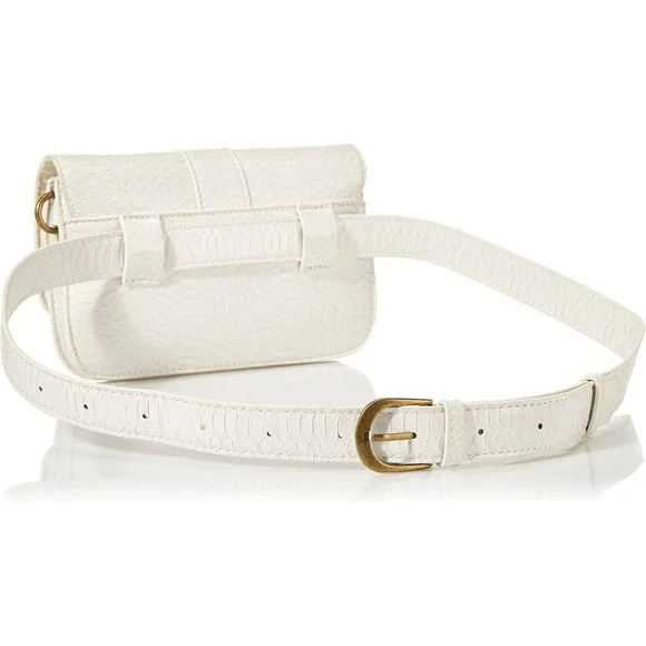 The Drop Avalon Crossbody Bag Women OS Ivory NEW Faux Snake Skin GH27122-IVORY - Picture 3 of 10